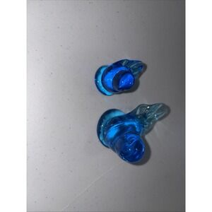 Sed d 2 bluebird of happiness 1989 Signed Leo Ward Art Glass